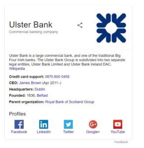 ulster bank anytime phone number.
